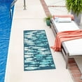 thumbnail image 1 of Unique Loom Outdoor Coastal Collection Area Rug - Plenty of Fish (2' x 8' Runner Blue/Teal), 1 of 9