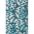 thumbnail image 1 of Unique Loom Outdoor Coastal Collection Area Rug - Plenty of Fish (5' 3" x 8' Rectangle Blue/Teal), 1 of 6