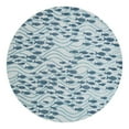 thumbnail image 1 of Unique Loom Outdoor Coastal Collection Area Rug - Shoal (10' Round Blue/Navy Blue), 1 of 10