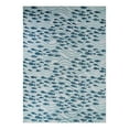 thumbnail image 1 of Unique Loom Outdoor Coastal Collection Area Rug - Shoal (10' x 14' 1" Rectangle Blue/Navy Blue), 1 of 10