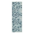 thumbnail image 1 of Unique Loom Outdoor Coastal Collection Area Rug - Shoal (2' x 6' 1" Runner Blue/Navy Blue), 1 of 11