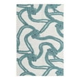 thumbnail image 1 of Unique Loom Outdoor Coastal Collection Area Rug - Tethered (5' 3" x 8' Rectangle Ivory/Navy Blue), 1 of 9