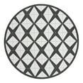 thumbnail image 1 of Unique Loom Outdoor Modern Collection Area Rug (10' Round Black and White), 1 of 10