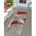 thumbnail image 1 of Unique Loom Outdoor Modern Collection Area Rug - Echo (2' 7" x 12' Runner Red and Black/Orange), 1 of 9