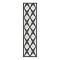 thumbnail image 1 of Unique Loom Outdoor Modern Collection Area Rug (2' x 8' Runner Black and White), 1 of 10