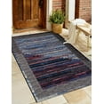 thumbnail image 1 of Unique Loom Outdoor Modern Collection Area Rug - Nova (6' 1" x 9' Rectangle Multi/Blue), 1 of 8
