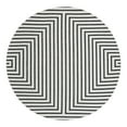 thumbnail image 1 of Unique Loom Outdoor Modern Collection Area Rug - Achromatic (10' Round White and Black), 1 of 11