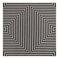 thumbnail image 1 of Unique Loom Outdoor Modern Collection Area Rug - Achromatic (10' Square Black and White), 1 of 9