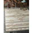 thumbnail image 1 of Unique Loom Outdoor Modern Collection Area Rug - Albuquerque (5' x 8' Rectangle Beige/Brown), 1 of 6