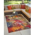 thumbnail image 1 of Unique Loom Outdoor Modern Collection Area Rug - Azera (2' 2" x 3' 1" Rectangle Multi/Blue), 1 of 7