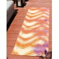 thumbnail image 1 of Unique Loom Outdoor Modern Collection Area Rug - Aztec (2' x 6' 1" Runner Red/Cream), 1 of 7