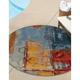 thumbnail image 1 of Unique Loom Outdoor Modern Collection Area Rug - Baja (2' 7" Round Multi/Beige), 1 of 6