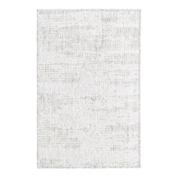 Unique Loom Outdoor Modern Collection Area Rug - Cartago (2' x 3' 1" Rectangle Gray/Ivory)