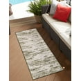 thumbnail image 1 of Unique Loom Outdoor Modern Collection Area Rug - Cartago (2' x 6' Runner Green/Ivory), 1 of 7