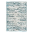 thumbnail image 1 of Unique Loom Outdoor Modern Collection Area Rug - Cartago (5' 3" x 8' Rectangle Teal/Ivory), 1 of 10