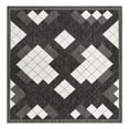 thumbnail image 1 of Unique Loom Outdoor Modern Collection Area Rug - Chaya (7' 10" Square Black and White), 1 of 9