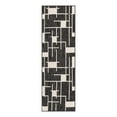 thumbnail image 1 of Unique Loom Outdoor Modern Collection Area Rug - Checker (2' x 6' 1" Runner Black and White), 1 of 8