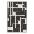 thumbnail image 1 of Unique Loom Outdoor Modern Collection Area Rug - Checker (5' 3" x 8' Rectangle Black and White), 1 of 8