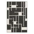 thumbnail image 1 of Unique Loom Outdoor Modern Collection Area Rug - Checker (6' 1" x 9' Rectangle Black and White), 1 of 8