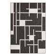 thumbnail image 1 of Unique Loom Outdoor Modern Collection Area Rug - Checker (7' 1" x 10' Rectangle Black and White), 1 of 8