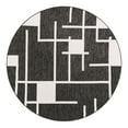 thumbnail image 1 of Unique Loom Outdoor Modern Collection Area Rug - Checker (7' 10" Round Black and White), 1 of 8