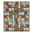 thumbnail image 1 of Unique Loom Outdoor Modern Collection Area Rug - Cubed (10' x 12' 2" Rectangle Multi/Blue), 1 of 11