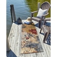 thumbnail image 1 of Unique Loom Outdoor Modern Collection Area Rug - Foliage (2'  x 8' Runner Multi/Gray), 1 of 9