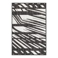 thumbnail image 1 of Unique Loom Outdoor Modern Collection Area Rug - Greyscale (2' x 3' 1" Rectangle Black and White), 1 of 11