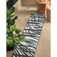 thumbnail image 1 of Unique Loom Outdoor Modern Collection Area Rug - Greyscale (2' x 8' Runner Black and White), 1 of 6