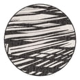 thumbnail image 1 of Unique Loom Outdoor Modern Collection Area Rug - Greyscale (3' 1" Round Black and White), 1 of 9