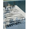 thumbnail image 1 of Unique Loom Outdoor Modern Collection Area Rug - Greyscale (9' x 12' Rectangle Black and White), 1 of 6