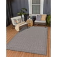thumbnail image 1 of Unique Loom Outdoor Modern Collection Area Rug - Links (5' 3" x 8' Rectangle Gray/Silver), 1 of 6
