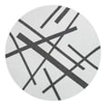 thumbnail image 1 of Unique Loom Outdoor Modern Collection Area Rug - Mikado (10' Round Black and White), 1 of 11