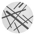 thumbnail image 1 of Unique Loom Outdoor Modern Collection Area Rug - Mikado (12' Round Black and White), 1 of 11