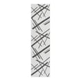 thumbnail image 1 of Unique Loom Outdoor Modern Collection Area Rug - Mikado (2' x 8' Runner Black and White), 1 of 10