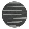 thumbnail image 1 of Unique Loom Outdoor Modern Collection Area Rug - Miranda (10' Round Black and White), 1 of 11