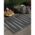 thumbnail image 1 of Unique Loom Outdoor Modern Collection Area Rug - Miranda (2' x 3' 1" Rectangle Black and White), 1 of 6