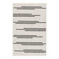 thumbnail image 1 of Unique Loom Outdoor Modern Collection Area Rug - Miranda (2' x 3' 1" Rectangle White and Black), 1 of 10