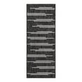 thumbnail image 1 of Unique Loom Outdoor Modern Collection Area Rug - Miranda (2' x 5' 3" Runner Black and White), 1 of 10
