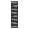thumbnail image 1 of Unique Loom Outdoor Modern Collection Area Rug - Miranda (2' x 8' Runner Black and White), 1 of 10