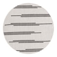 thumbnail image 1 of Unique Loom Outdoor Modern Collection Area Rug - Miranda (3' 3" Round White and Black), 1 of 11