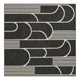thumbnail image 1 of Unique Loom Outdoor Modern Collection Area Rug - Mod (10' Square Black and White), 1 of 10
