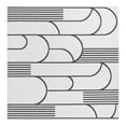 thumbnail image 1 of Unique Loom Outdoor Modern Collection Area Rug - Mod (10' Square White and Black), 1 of 9