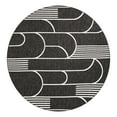 thumbnail image 1 of Unique Loom Outdoor Modern Collection Area Rug - Mod (12' Round Black and White), 1 of 11