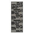 thumbnail image 1 of Unique Loom Outdoor Modern Collection Area Rug - Mod (2' x 5' 3" Runner Black and White), 1 of 10