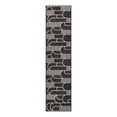 thumbnail image 1 of Unique Loom Outdoor Modern Collection Area Rug - Mod (2' x 8' Runner Black and White), 1 of 10