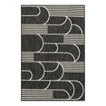 thumbnail image 1 of Unique Loom Outdoor Modern Collection Area Rug - Mod (4' 1" x 6' 1" Rectangle Black and White), 1 of 10