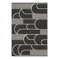 thumbnail image 1 of Unique Loom Outdoor Modern Collection Area Rug - Mod (6' 1" x 9' Rectangle Black and White), 1 of 10