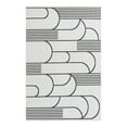 thumbnail image 1 of Unique Loom Outdoor Modern Collection Area Rug - Mod (6' 1" x 9' Rectangle White and Black), 1 of 10