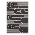 thumbnail image 1 of Unique Loom Outdoor Modern Collection Area Rug - Mod (7' 1" x 10' Rectangle Black and White), 1 of 10